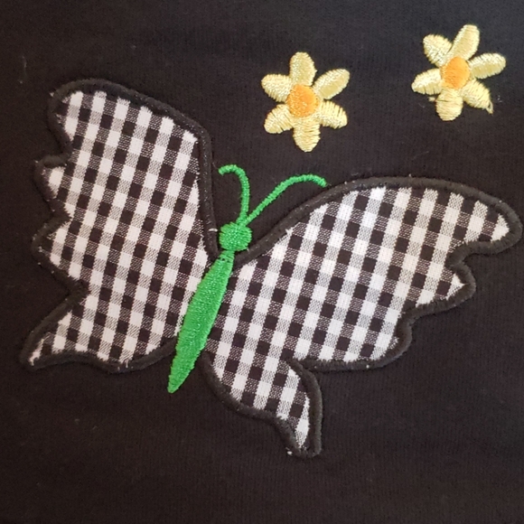 Butterfly and Flowers Embroidered Cardigan - Picture 7 of 11